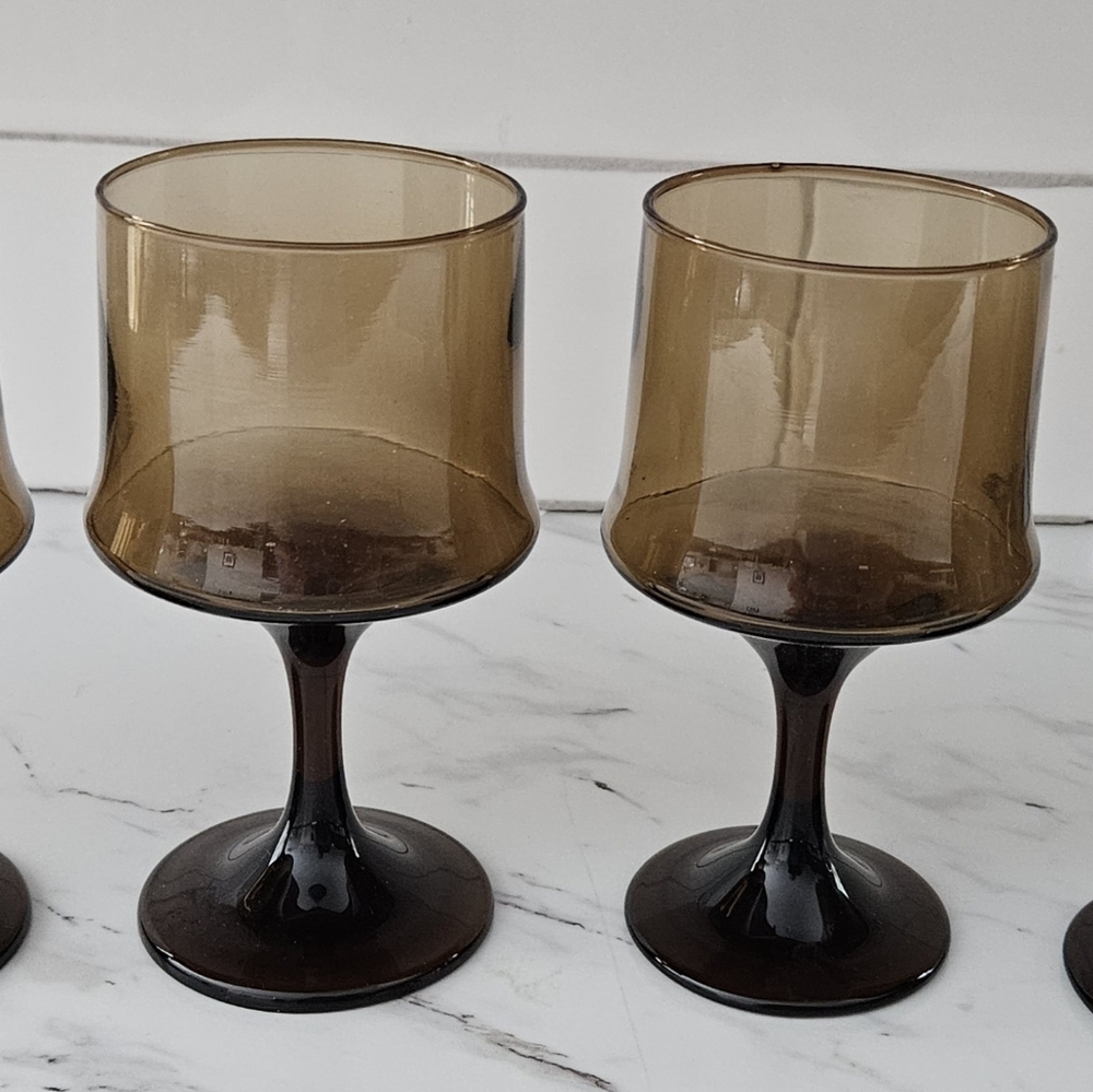 Vintage (1960s) Libby Towney Accent Glasses/Wine or water Glasses.